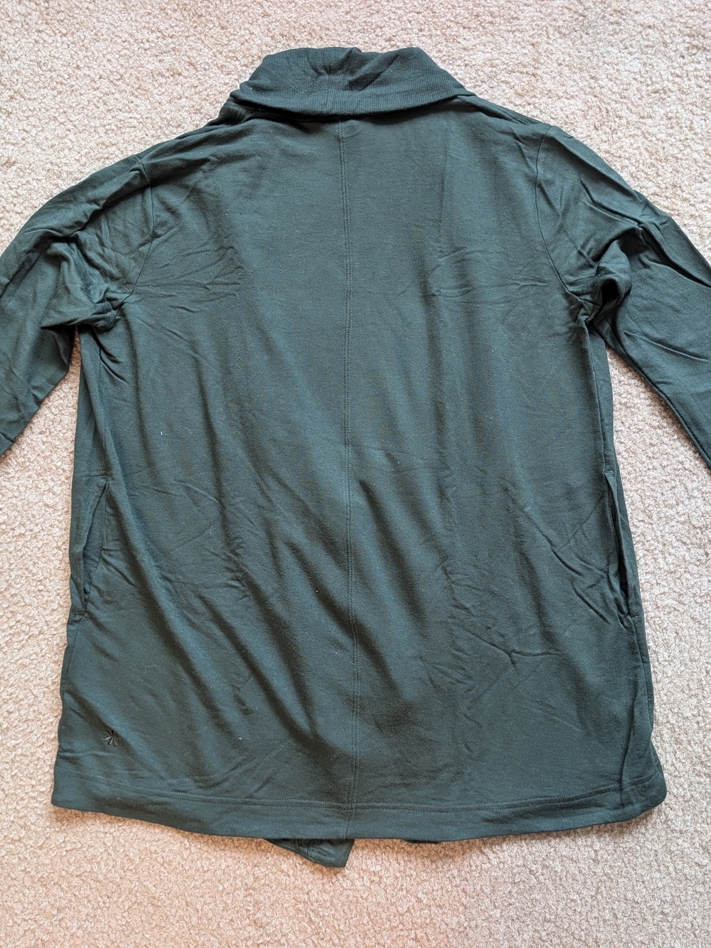 Athleta Pranayama Draped Cardigan Sweater - Aspen Olive Size medium - Picture 8 of 10